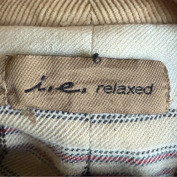 Women’s Khaki Corduroy Shacket L Snap Front Jacket Western Casual Oversized - Picture 8 of 10